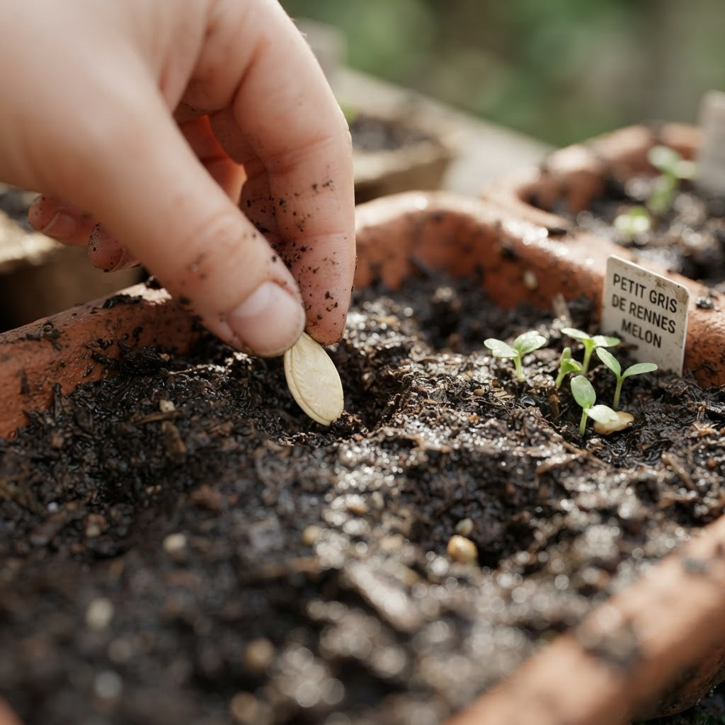 Petit Gris de Rennes Melon Seeds for Planting