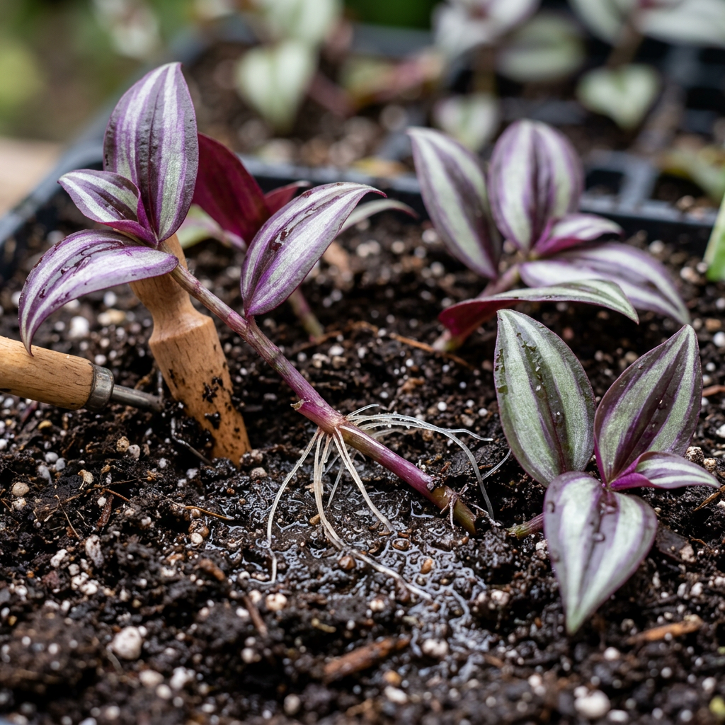 Tradescantia Zebrina Live Plant for Home and Garden