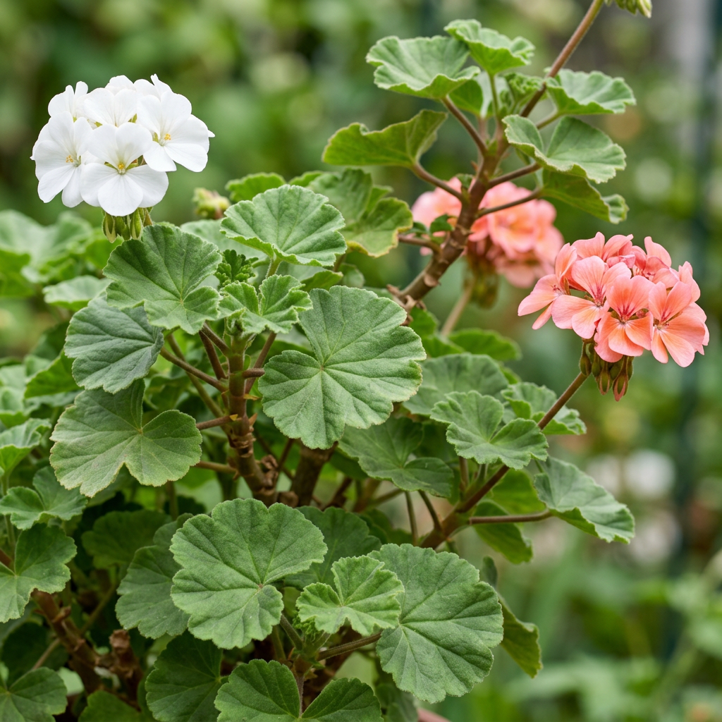 White and Peach Geranium Flower Seeds for Planting