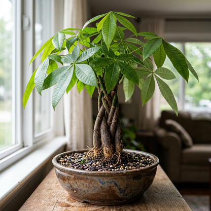 Pachira Aquatica Indoor Bonsai Live Plant