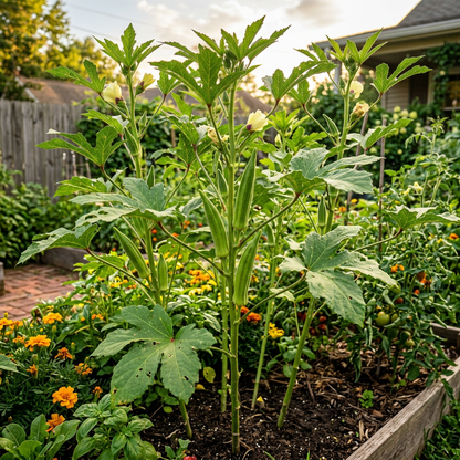 Clemson Spineless Okra Seeds for Planting