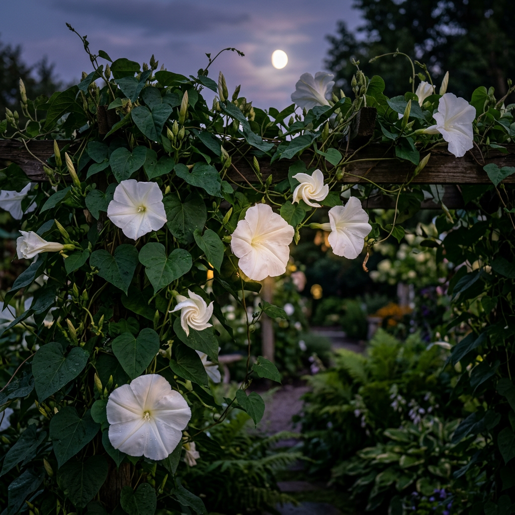 Moonflower Seeds (Ipomoea alba) – White Moonflower Vine Seeds