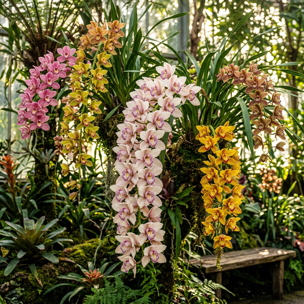 Cymbidium Orchid Seeds – Mixed Silk Butterfly Orchid Flower Seeds