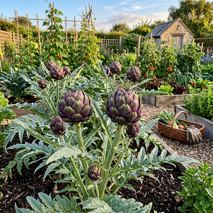 Purple Romagna Artichoke Seeds for Home Vegetable Gardens