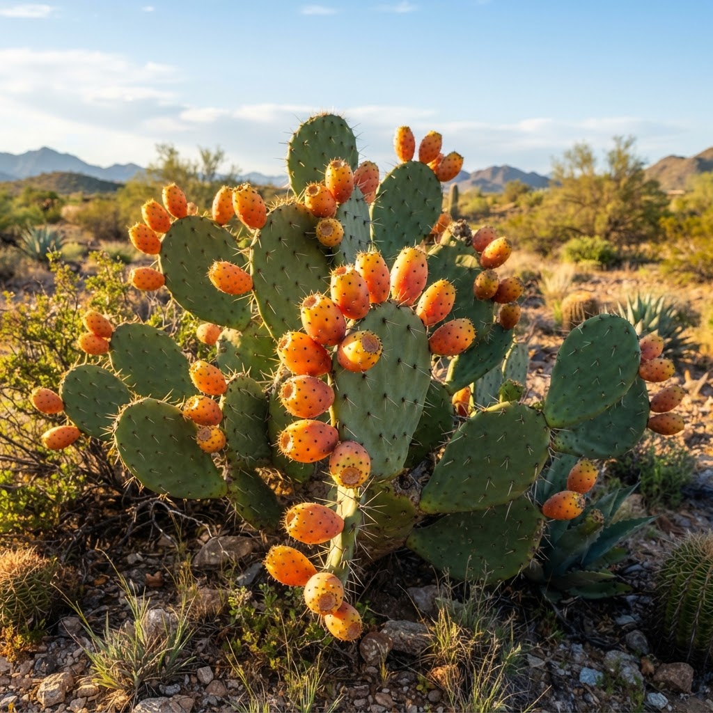 Orange Prickly Pear Cactus Seeds for Planting