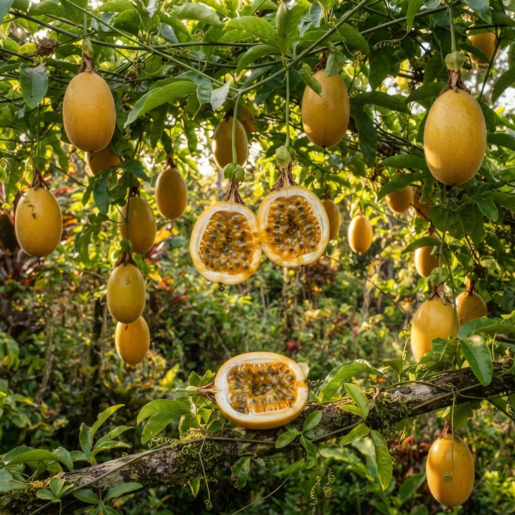 Banana Passion Fruit (Passiflora mollissima) Seeds for Planting