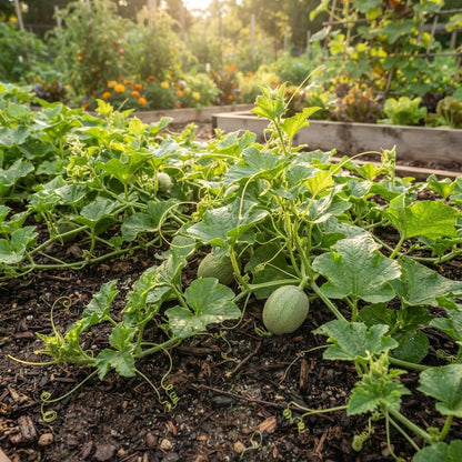 Pure Pearls Oval White Muskmelon Seeds for Planting