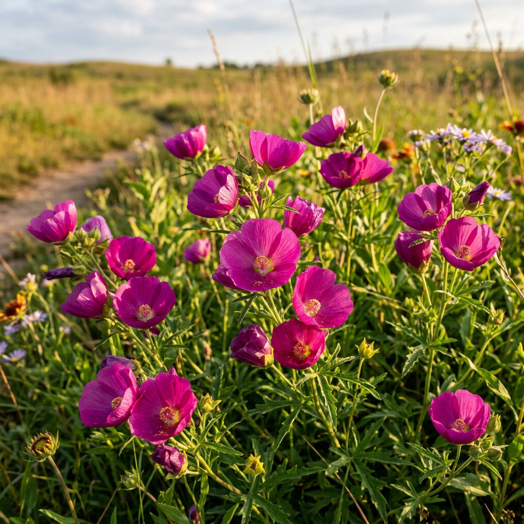 Wine Cup Flower Seeds (Callirhoe involucrata) – Purple Poppy Mallow Seeds