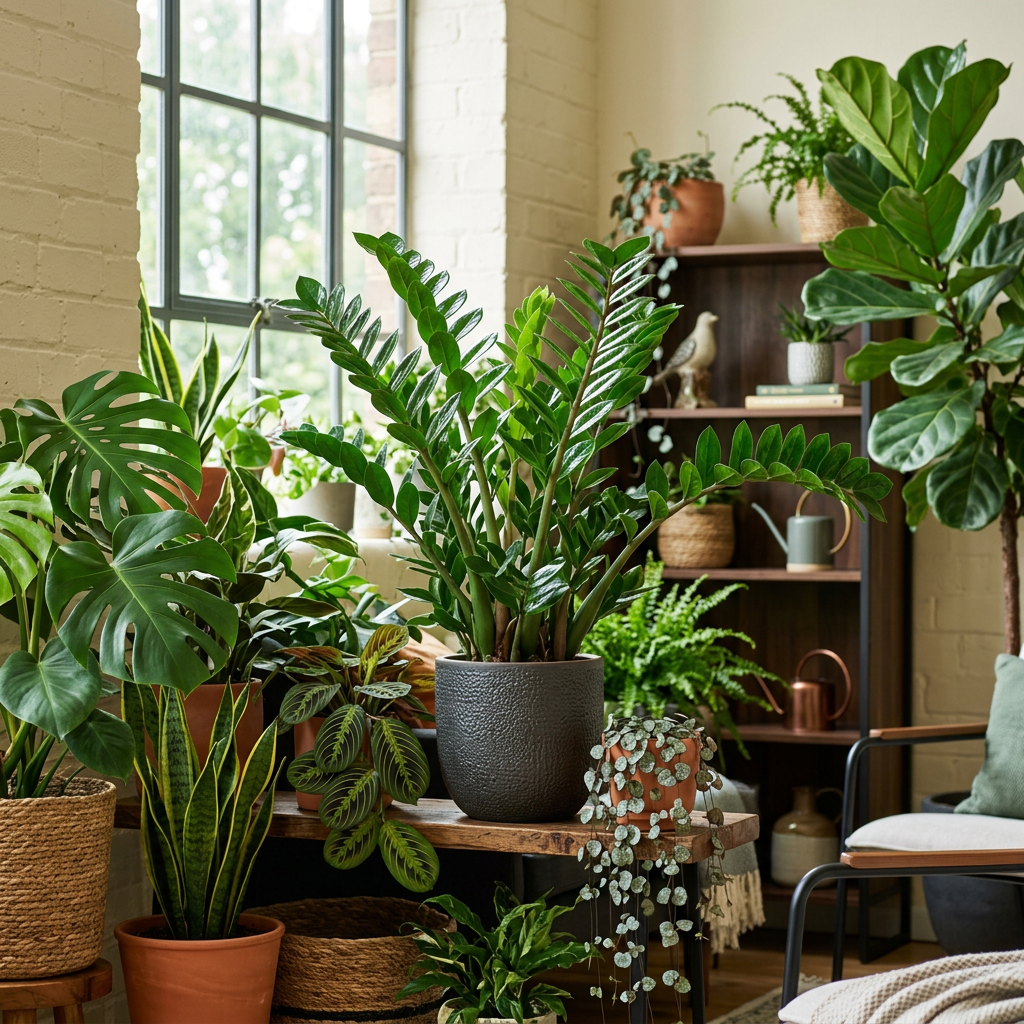 ZZ Plant Live Plant (Zamioculcas zamiifolia) – Tropical Indoor Foliage Plant