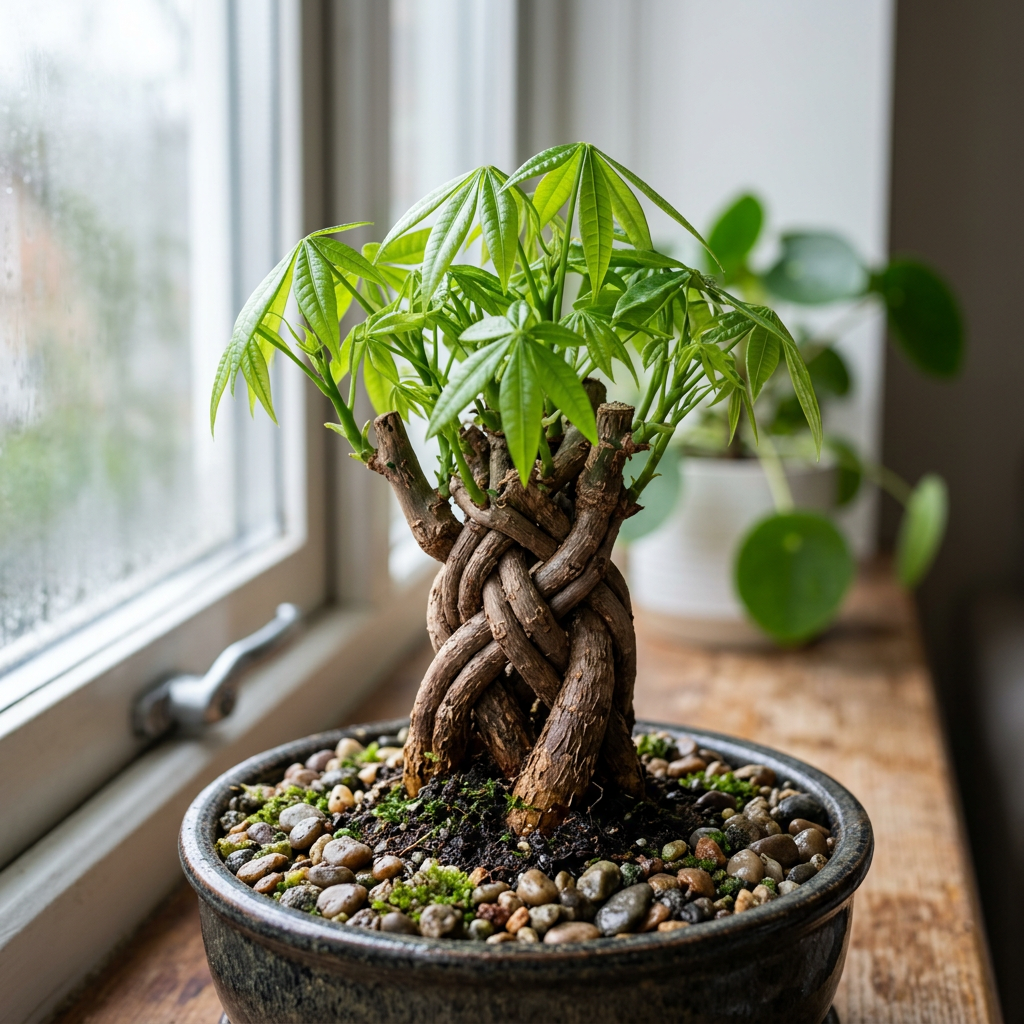 Pachira Aquatica Indoor Bonsai Live Plant