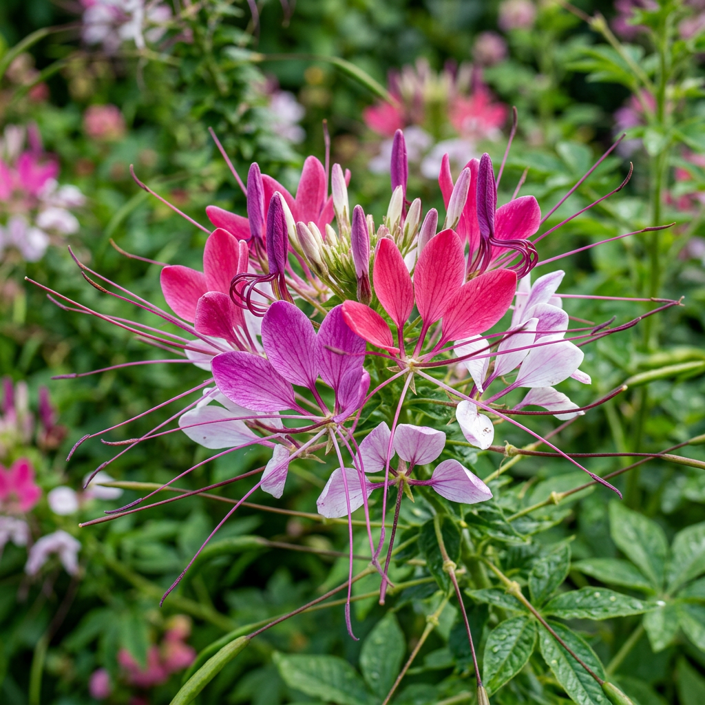 Spiderflower Seeds for Colorful Garden Flower Planting