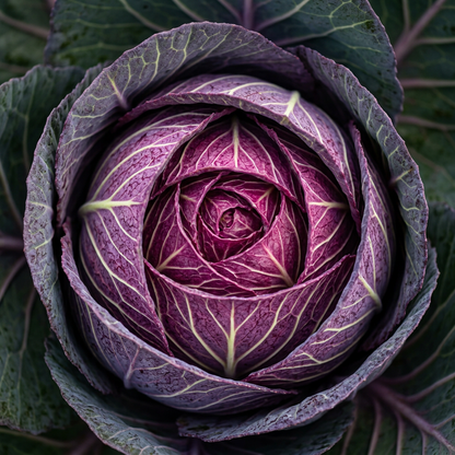 Red Acre Cabbage Seeds (Brassica oleracea) – Heirloom Red Cabbage Seeds