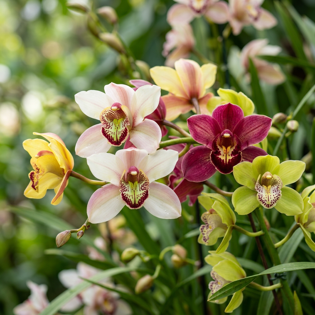 Cymbidium Orchid Seeds – Mixed Silk Butterfly Orchid Flower Seeds