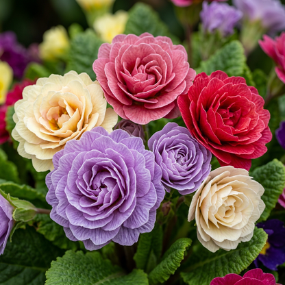 Primrose Seeds (Primula vulgaris) – Mixed Double Primula Flower Seeds