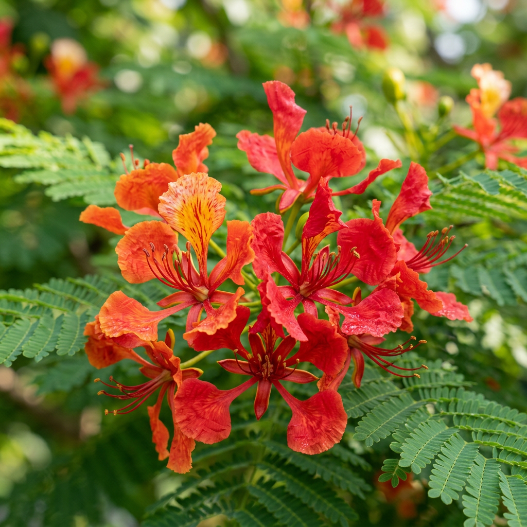 Royal Poinciana Flame Tree Seeds for Garden Planting