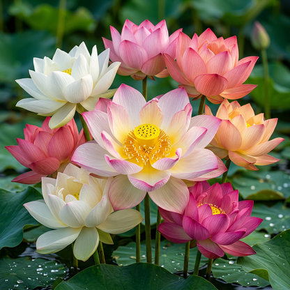 Nelumbo nucifera Mixed Color Lotus Seeds for Planting