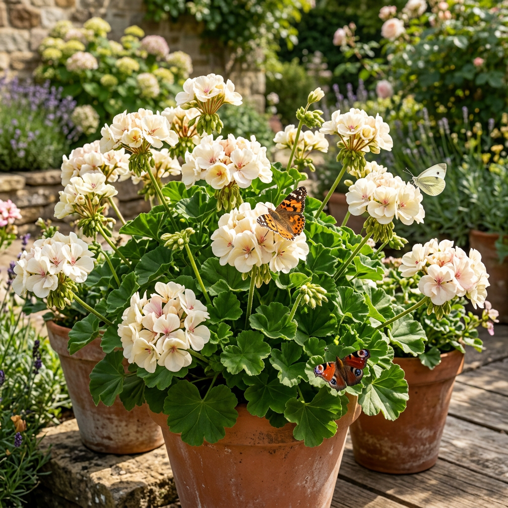Cream Geranium Flower Seeds for Planting