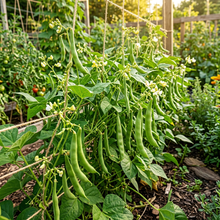 White Half Runner Green Bean Seeds for Planting