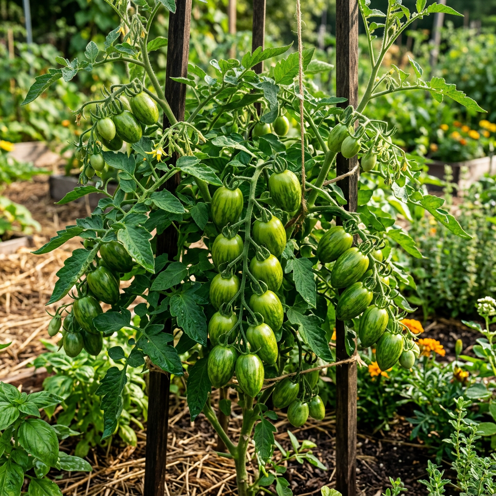 Dwarf Tomato Pepper Like Stripe Seeds – Striped Tomato Seeds for Home Garden