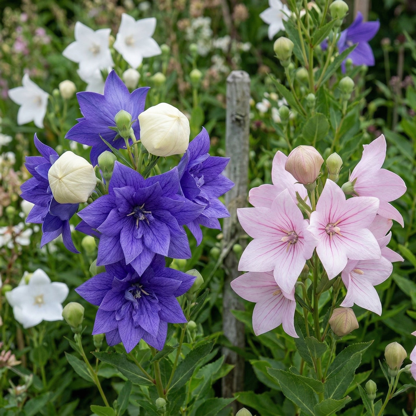 Platycodon Balloon Bellflower Seeds – Heirloom Perennial Flower Mix