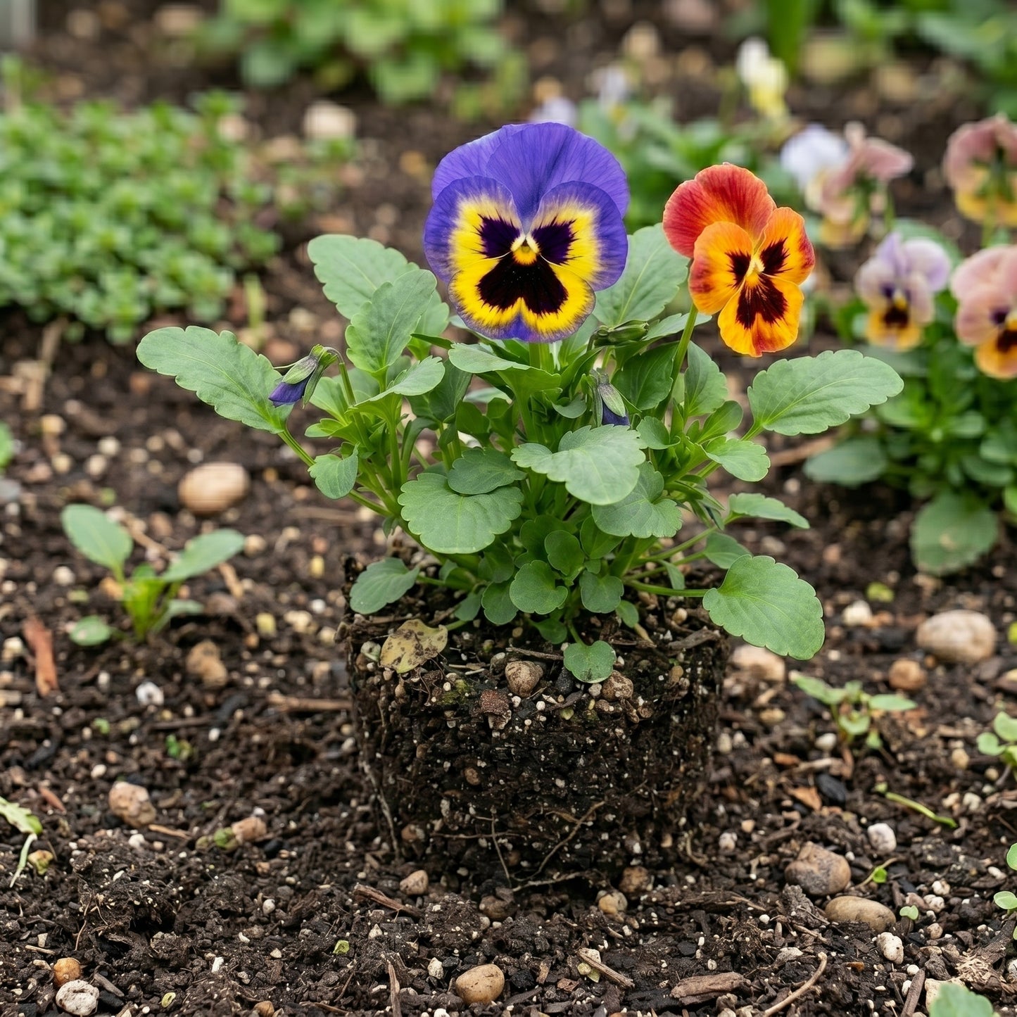Pansy Swiss Giants Mix Flower Seeds (Viola × wittrockiana)