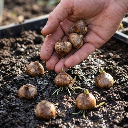 Saffron Crocus Corms for Planting – Purple Autumn Blooms Perennial Spice Bulbs