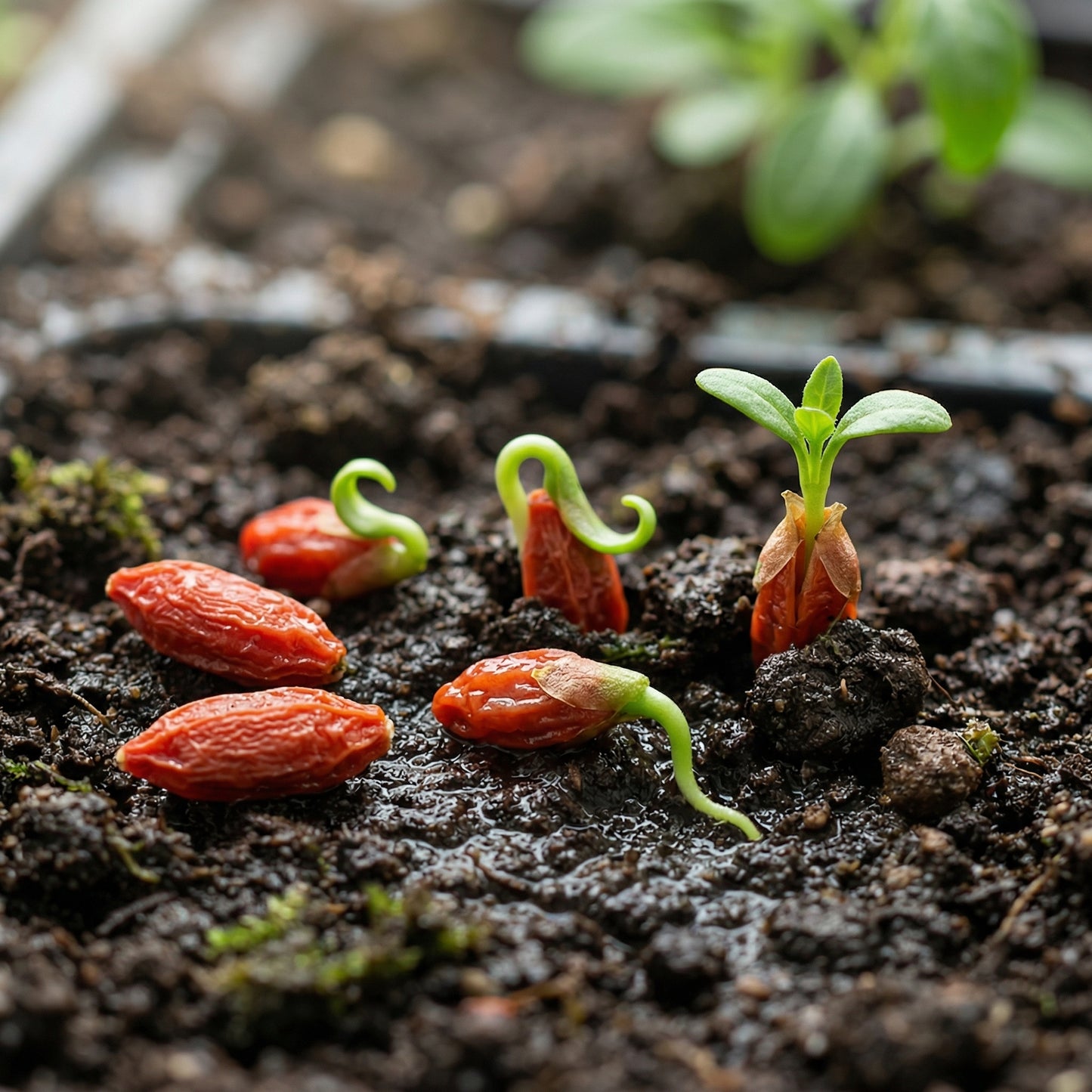 Goji Berry Tree Seeds Lycium chinense – Wolfberry Fruit Seeds for Planting