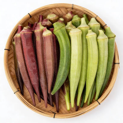 Okra Heirloom Mix Seeds for Planting – Non-GMO Varieties