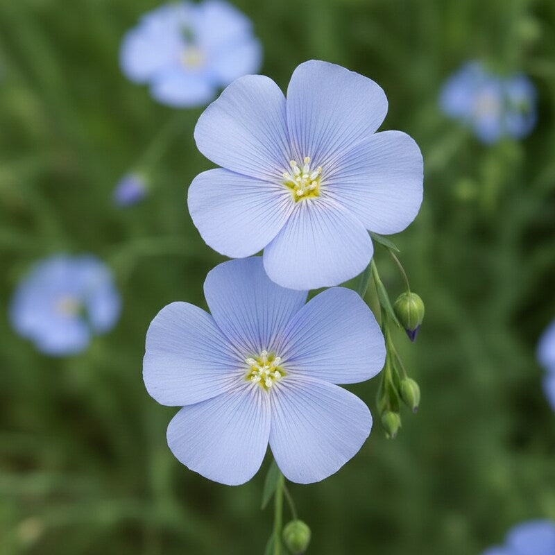 Flax Linseed Seeds – Ornamental Blue Flower Seeds for Hanging & Bonsai Planting